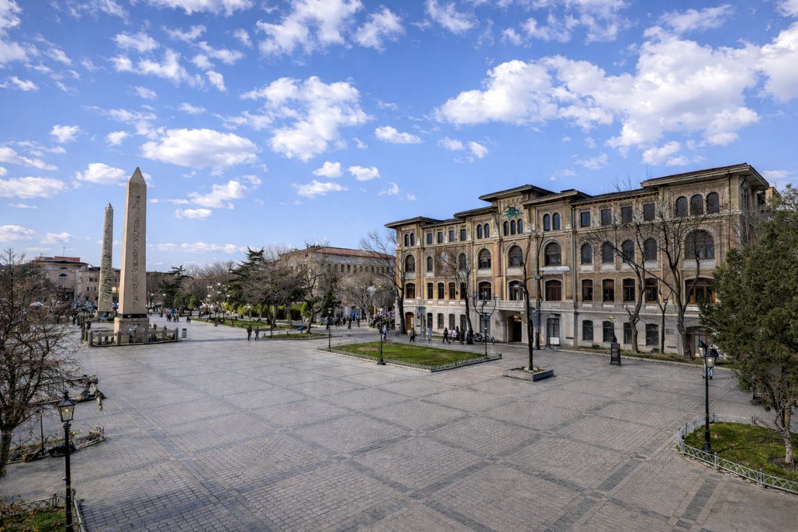 Exterior of Hagia Sophia History and Experience Museum near Sultanahmet Square in Istanbul, photographed during a Hagia Sophia Tours experience
